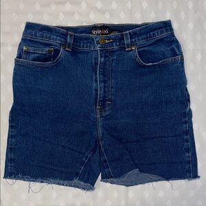 Style & Co Dark Blue Denim Cutoff Shorts